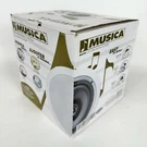 Musica Ceiling Speakers 6.5 9" Overall 100W M612C Nos Open Box. Fixed Price $84.96.