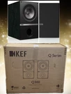 Kef Q-series Bookshelf Loudspeaker Pair Q300B Black Oak (SP3724BAV). Fixed Price $539.46.