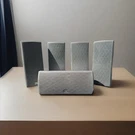Set Of 5 Jbl Satellite Speakers: (4) 180SSAT+ (1) 180SCEN Center Works. Fixed Price $44.00.