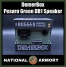 Demerbox DB1 Pesaro Green Pelican Case Bluetooth Speaker Waterproof. Fixed Price $249.99.