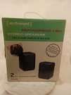 Apollosound MS40B Weatherproof 2 Way Stereo Outdoor Speakers Nib. Fixed Price $65.50.
