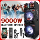 9000W Bluetooth Speaker Dual 10" Subwoofer Rechargable W/led Dj Fm Party Karaok. Fixed Price $179.99.