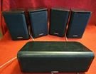 Yamaha NS-C40 Center + NS-B40 Bookshelf Speakers 5-PIECE Set Black. Fixed Price $60.00.