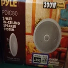 Pyle PDIC80 2-WAY In-ceiling Speaker System 300W Two-pack. Fixed Price $37.59.