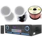 2000W Home Theater System Bluetooth Amp 4 X 5.25 In-ceiling Speakers Wire T-pro. Fixed Price $307.99.
