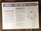Yamaha YST-SE10 Speaker Owner / User Manual *original*. Fixed Price $14.97.