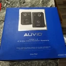Auvio 100W X 2 3-WAY Indoor/outdoor Speakers One Pair 4000016 Water Resistant. Fixed Price $39.00.