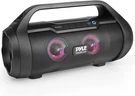 Pyle Bluetooth Boombox Speaker System Portable W/built-in Rgb Lights. Fixed Price $60.99.