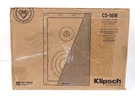 3X Klipsch CS-16W 1064159 Audio Speakers (white) W416. Fixed Price $357.65.