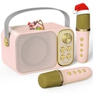 Mini Karaoke Machine For Kids With 2 Wireless Microphone, Portable Bluetooth .... Fixed Price $31.67.