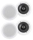 (4) Rockville HC655 6.5" 500 Watt In-ceiling Home Theater Speakers 8 Ohm. Fixed Price $76.00.