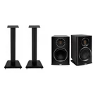 Elac LS10-B Speaker Stands Carina BS243.4-SB. Fixed Price $1448.00.