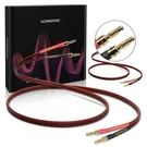 Ucinnovate 2 Pack 9.8FT/3M 14 Gauge Speaker Cable With Gold-plated Banana Plugs. Fixed Price $43.58.