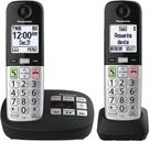 Panasonic KX-TGU432B Cordless Phone Big Buttons Call Block Handsets. Fixed Price $39.99.