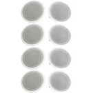 Pyle Pdic Series 8" 250W Round Flush Mount Wall And Ceiling Speakers, (8 Pack). Fixed Price $216.99.