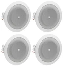 (4) Jbl 8124 4" Full Range Commercial 70V/100V 6W Ceiling Speakers Restaurant. Fixed Price $248.00.