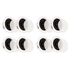 Theater Solutions TS50C Flush Mount Ceiling Speakers 2-WAY Home (8 Pack). Fixed Price $129.00.
