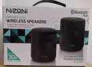 Computer Speakers Nizoni Wireless Bluetooth 5.0 Pair Dual 30 Ft Range Sound Nib. Fixed Price $26.39.