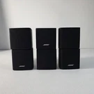 3 Bose Double Cube Lifestyle/acoustimass Speakers Black Tested Working. Fixed Price $64.87.