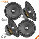 4X Prv Audio 8MR500-4 Bullet Car 8" Midrange Speakers Ohm 2000W Package. Fixed Price $239.64.