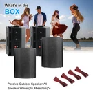 Herdio 4X 6.5" Outdoor Passive Speakers 800W Waterproof Wall Mount For Patio. Fixed Price $190.06.