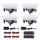 Herdio 2PAIRS 5.25" 600W Bluetooth In-wall/ceiling Speakers Flush Mount For Home. Fixed Price $186.52.