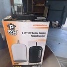 Pyle Home PRJS66B Black Cylinder Ceiling Hanging Pendant Speaker 6.5" 40W Wired. Fixed Price $22.00.