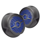5 Water Resistant Surface Mount Speakers W/ Blue Led For Marine, Rv, Hot Tub. Fixed Price $57.43.