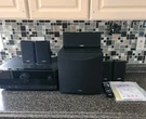 Home Sound System Yamaha RXV4A, NS-SW050, NS-B40, NS-C40, Remote Control. Fixed Price $749.95.