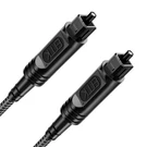 Emk Digital Optical Audio Cable 6 - Slim Nylon FEET/2M, BLACK1. Fixed Price $10.52.