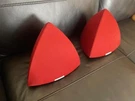 Bang Olufsen Beolab 4 Active Speakers Poppy Red Powerlink B&o Hifi Desktop Aud. Fixed Price $531.71.