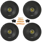 4X Kicker 46CSC674 6.75" 300W 2-WAY Car Audio Speakers With Sound Dampening Kit. Fixed Price $179.49.