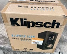 New Sealed Klipsch Icon KB-15 Bookshelf Speakers Pair Black 5.25" 85W Rms. Fixed Price $199.00.