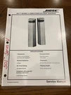 Bose 501 Direct Reflecting Speaker Service Manual *original*. Fixed Price $22.99.