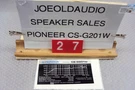 Pioneer CS-G201W Cabinet Badge. Good Condition.. Fixed Price $8.99.