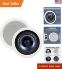 RC80I 2-WAY Ceiling Speakers 8" Round Perfect For Damp And Humid Indoor/o.... Fixed Price $438.39.