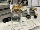 Rare Stewart Warner Buzz Lite System Inc Sending Units Marine Auto Hot Rod Hydro. Fixed Price $99.99.