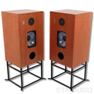 Graham Audio LS5/8S Bookshelf Speakers; Cherry Pair W/ Stands. Fixed Price $8557.96.