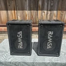 Pair Of Panasonic Ramsa WS-A80 Black Speaker System 160 Watts WSA80W Untested. Fixed Price $160.00.