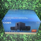 New Sealed Coby CSP96 300 Watt 5.1 Channel Home Theater Sp. Sys. Subwoofer. Fixed Price $89.99.