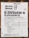 Pioneer S-DV55SW -k -q Speaker Service Manual *original*. Fixed Price $14.97.