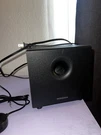 Insignia 2.1 Bluetooth Speaker System, NS-PSB4721 (3-PIECE) Black. Fixed Price $35.00.