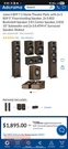 Jamo 809 7.1 Home Theater Pack Surround Sound Speakers Walnut. Fixed Price $775.00.