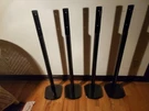 4 Polk Audio VM-10 Speaker Stands (black). Fixed Price $150.00.