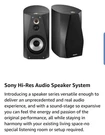 Sony SS-HA3 2-WAY High Resolution Bookshelf Speaker Pair Black. Fixed Price $375.00.