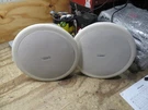 (pair Of 2) Qsc AC-C6T 6" Inch Two Way Ceiling Speakers White W/covers. Fixed Price $89.99.