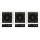 Theater Solutions TS1000 Flush Mount 10" Subwoofer Speaker And Amp 3 Pack. Fixed Price $484.99.