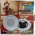 Pyle PDICS54 5'' Inch In-wall / Ceiling Speaker With 100V Transformer Tap. Fixed Price $29.99.