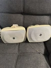 Yamaha NS-AW190W White All Weather Speakers Pair Of 2 & Mounting Brackets AG1. Fixed Price $59.99.