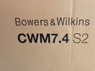 Bowers & Wilkins CWM7.4 S2 Reference Wired In-wall Speaker Black Rectangular. Fixed Price $1475.00.